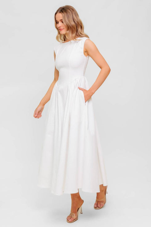 candle-vine-white-denim-woven-midi-dress Flying Tomato-Sophia's Style-7